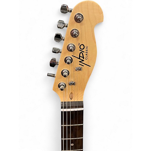 Used Indio TELE STYLE Blue Solid Body Electric Guitar