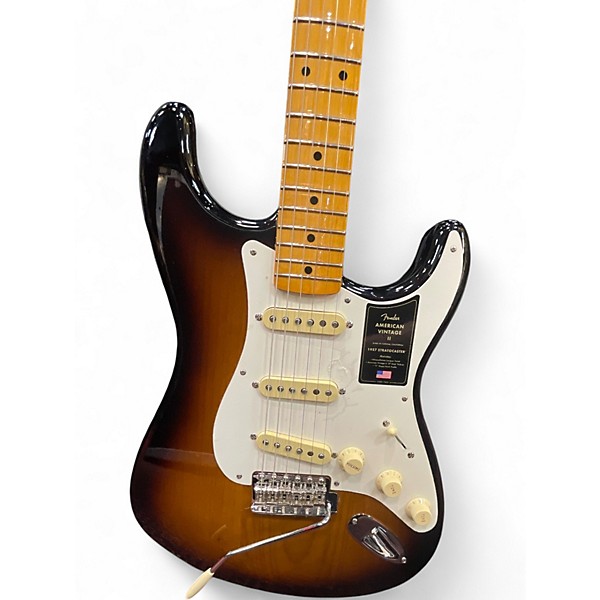 Used Fender AMERICAN VINTAGE II 1957 STRATOCASTER Tobacco Sunburst Solid Body Electric Guitar