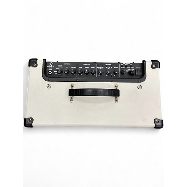 Used BOSS Limited-Edition Katana KTN-50 MkII in WHITE Guitar Combo Amp