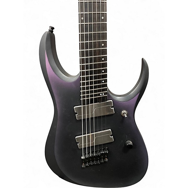 Used Ibanez RGD71ALMS Axion Label 7 string Aurora Burst Solid Body Electric Guitar