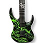 Used Solar Guitars A2.6 Toxic Green Splatter Solid Body Electric Guitar