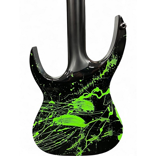 Used Solar Guitars A2.6 Toxic Green Splatter Solid Body Electric Guitar