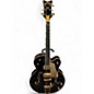 Used 2008 Gretsch Guitars Black Falcon G6136TBK 125th Anniversary Black and Gold Hollow Body Electric Guitar thumbnail