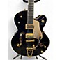 Used 2008 Gretsch Guitars Black Falcon G6136TBK 125th Anniversary Black and Gold Hollow Body Electric Guitar