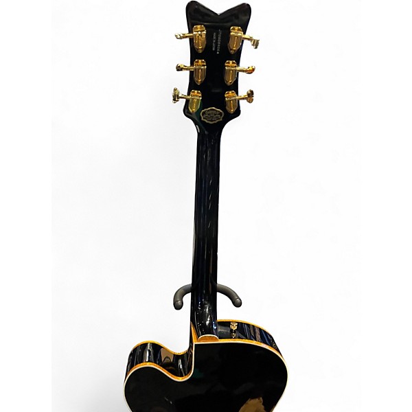 Used 2008 Gretsch Guitars Black Falcon G6136TBK 125th Anniversary Black and Gold Hollow Body Electric Guitar