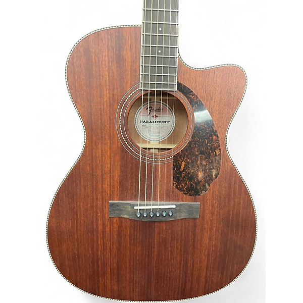 Used Fender Paramount PM-3 Mahogany Acoustic Electric Guitar