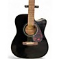 Used Yamaha FX335C  Black Acoustic Electric Guitar
