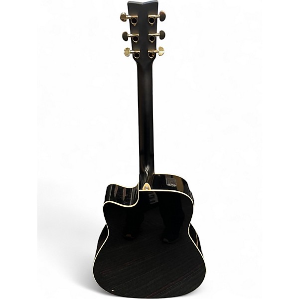 Used Yamaha FX335C  Black Acoustic Electric Guitar