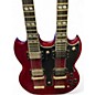 Used Epiphone G1275 Double Neck Cherry Solid Body Electric Guitar