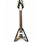 Used Epiphone Jimi Hendrix Signature "Love Drops" Flying V Black Solid Body Electric Guitar thumbnail