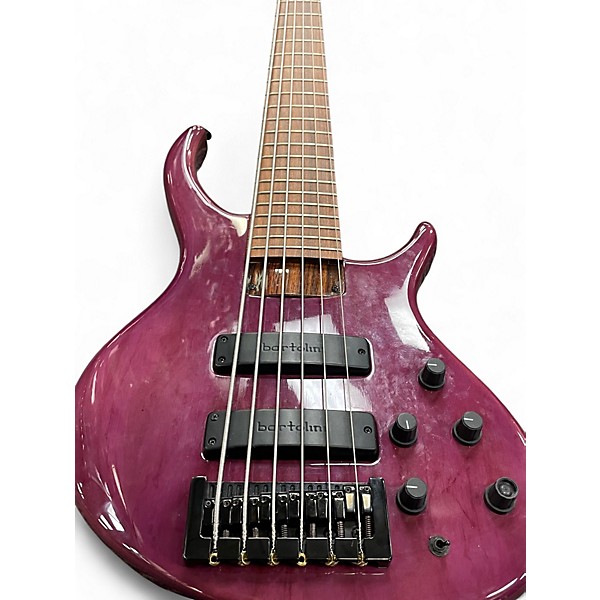 Used Tobias Killer B 6 String Purple Electric Bass Guitar
