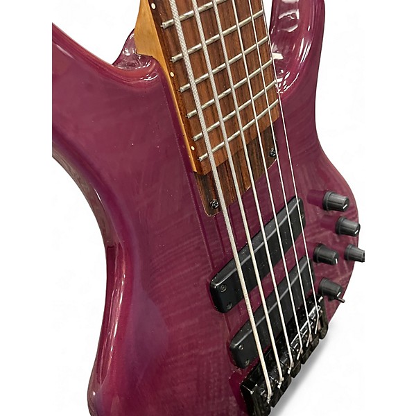 Used Tobias Killer B 6 String Purple Electric Bass Guitar