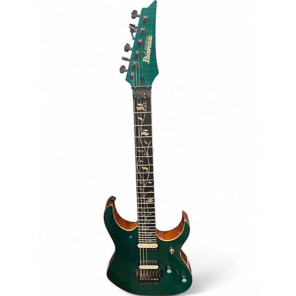 Used Ibanez RG8520 GE J. CUSTOM Green Solid Body Electric Guitar