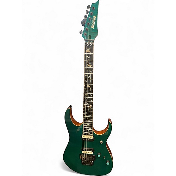 Used Ibanez RG8520 GE J. CUSTOM Green Solid Body Electric Guitar