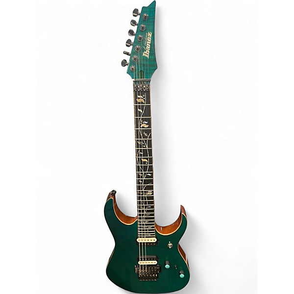 Used Ibanez RG8520 GE J. CUSTOM Green Solid Body Electric Guitar