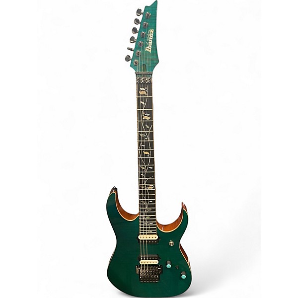 Used Ibanez RG8520 GE J. CUSTOM Green Solid Body Electric Guitar