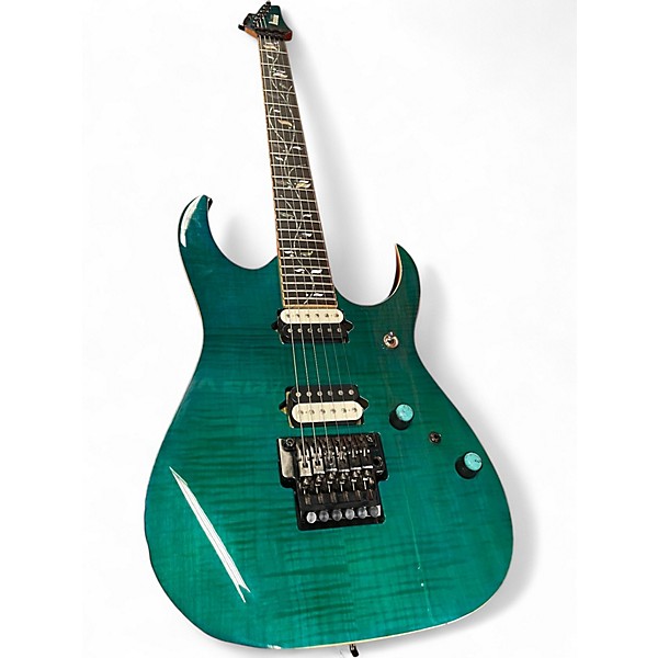 Used Ibanez RG8520 GE J. CUSTOM Green Solid Body Electric Guitar
