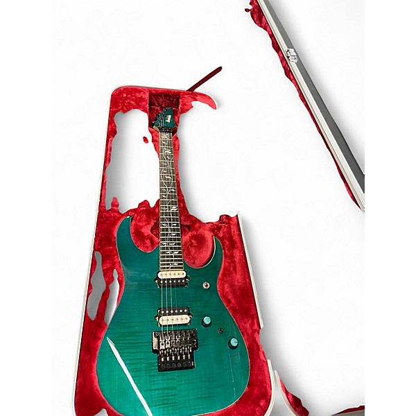 Used Ibanez RG8520 GE J. CUSTOM Green Solid Body Electric Guitar
