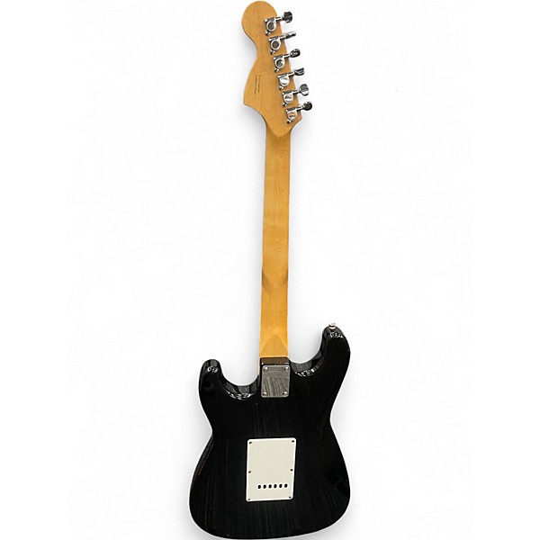 Used Starcaster by Fender Stratocaster Black Sparkle Solid Body Electric Guitar