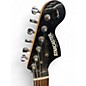 Used Starcaster by Fender Stratocaster Black Sparkle Solid Body Electric Guitar