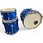 Used 1970s Silvertone 3 Piece Sparkle blue  Drum Kit thumbnail