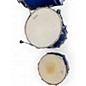 Used 1970s Silvertone 3 Piece Sparkle blue  Drum Kit