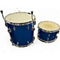 Used 1970s Silvertone 3 Piece Sparkle blue  Drum Kit