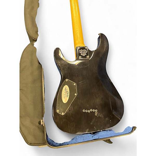 Used Schecter Guitar Research Omen Extreme 6 Trans Black Solid Body Electric Guitar