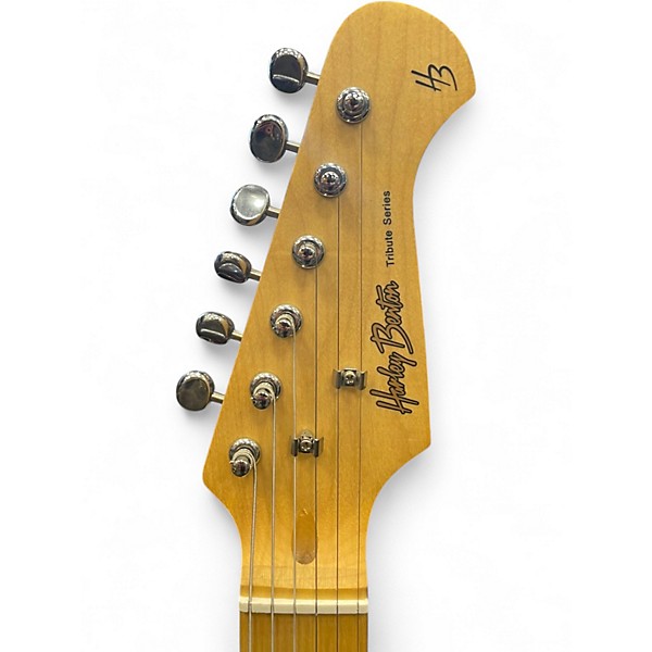 Used Harley Benton tribute series Black Solid Body Electric Guitar