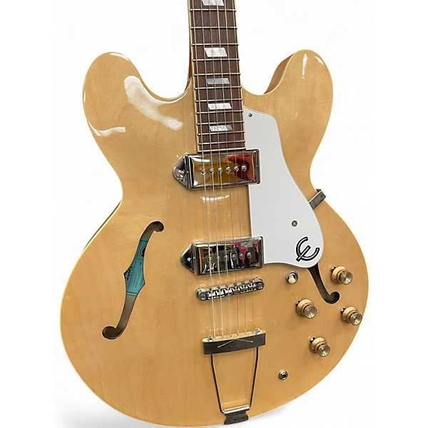 Used Epiphone Casino Natural Hollow Body Electric Guitar
