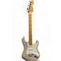 Used 2008 Fender STRATOCASTER Metallic Silver Solid Body Electric Guitar