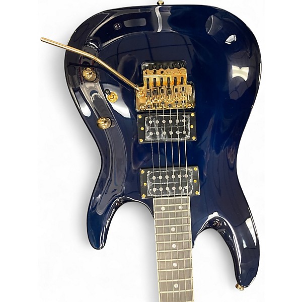 Used Harley Benton Progressive Series Blue Solid Body Electric Guitar