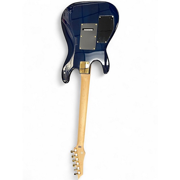 Used Harley Benton Progressive Series Blue Solid Body Electric Guitar