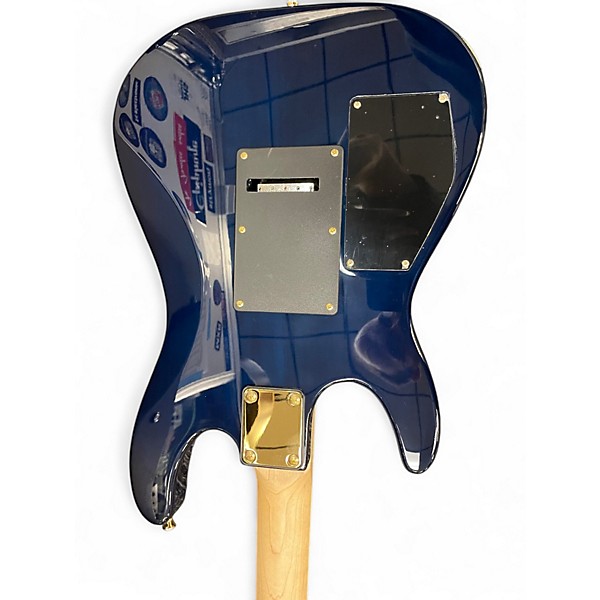 Used Harley Benton Progressive Series Blue Solid Body Electric Guitar