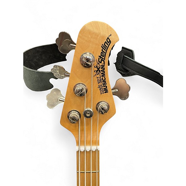 Used 2012 Ernie Ball Music Man Sterling 4 H Blue Pearl Electric Bass Guitar