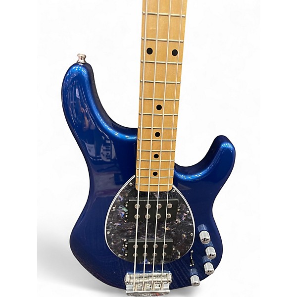 Used 2012 Ernie Ball Music Man Sterling 4 H Blue Pearl Electric Bass Guitar