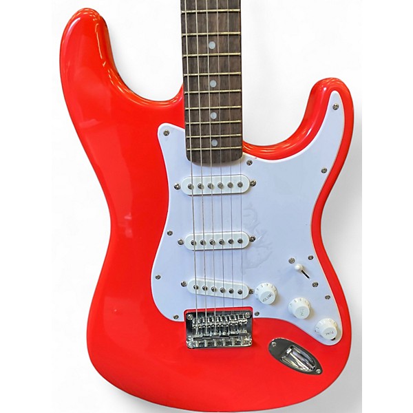 Used Squier Stratocaster HSS Maple Solid Body Electric Guitar