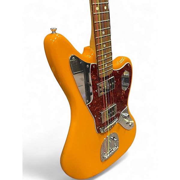 Used Fender Player Jaguar Orange Solid Body Electric Guitar