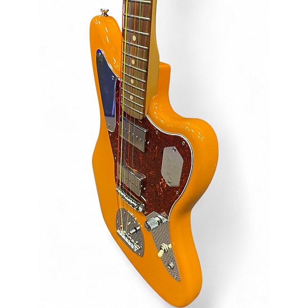 Used Fender Player Jaguar Orange Solid Body Electric Guitar