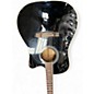 Used Takamine EF341SC Black Acoustic Electric Guitar