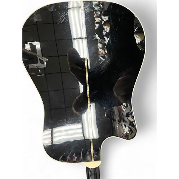 Used Takamine EF341SC Black Acoustic Electric Guitar