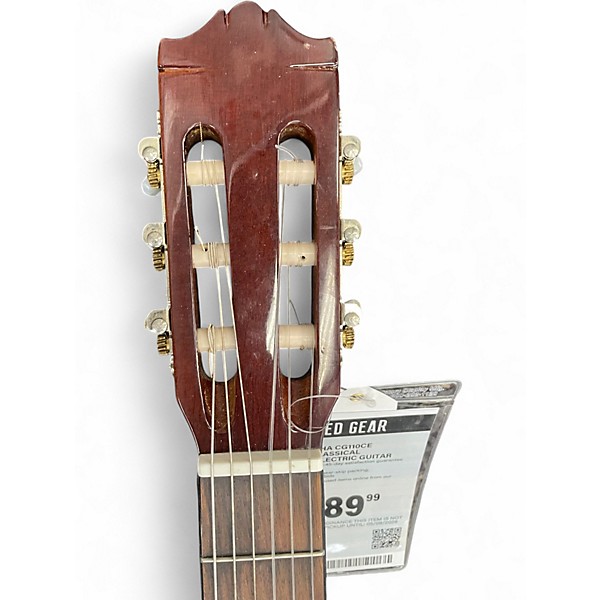 Used Yamaha CG110CE Natural Classical Acoustic Electric Guitar