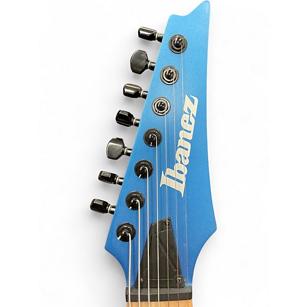 Used Ibanez RGDIR7M LASER BLUE MATTE Solid Body Electric Guitar