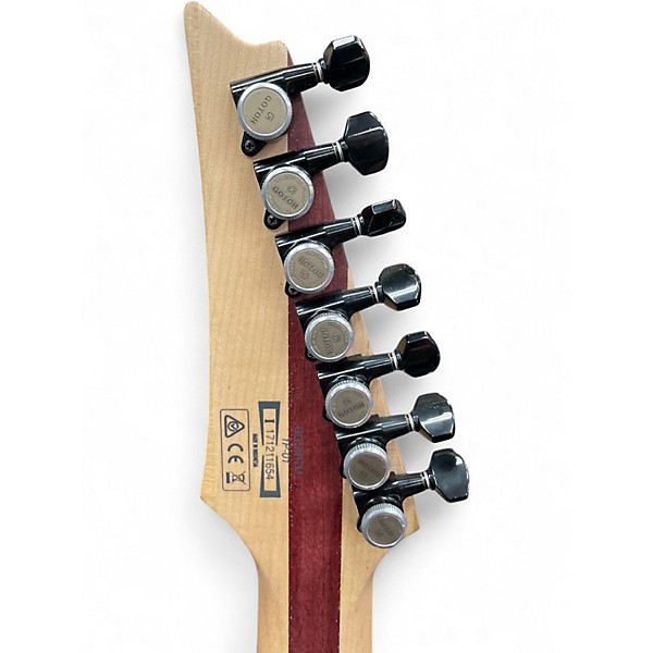 Used Ibanez RGDIR7M LASER BLUE MATTE Solid Body Electric Guitar