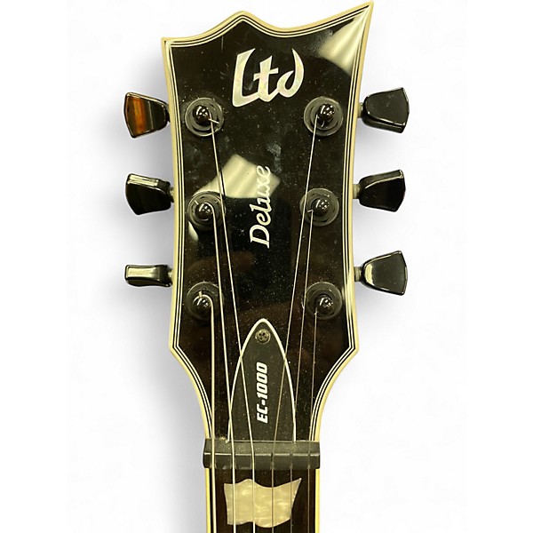 Used ESP LTD EC1000 Deluxe Black Solid Body Electric Guitar