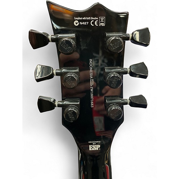 Used ESP LTD EC1000 Deluxe Black Solid Body Electric Guitar