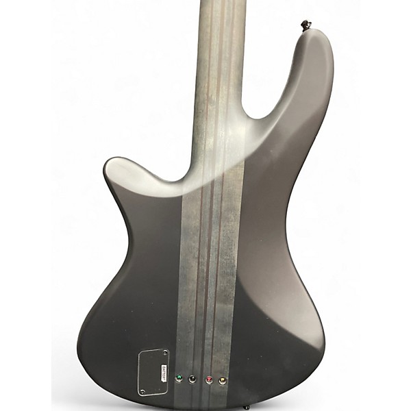 Used Schecter Guitar Research STILETTO STEALTH PRO Flat Black Electric Bass Guitar