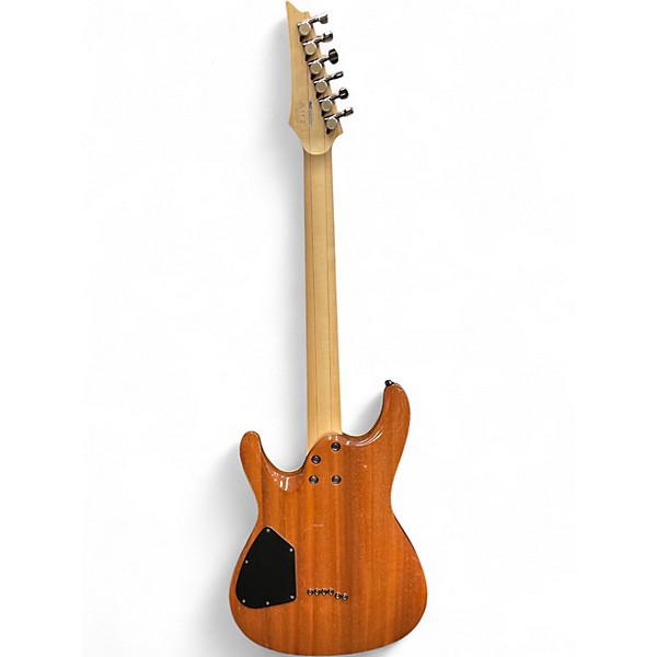 Used Ibanez S6521Q PRESTIGE GREEN BURST Solid Body Electric Guitar