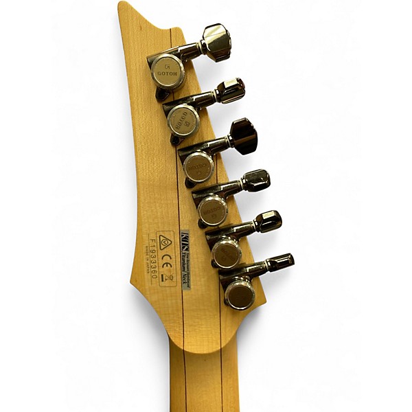 Used Ibanez S6521Q PRESTIGE GREEN BURST Solid Body Electric Guitar