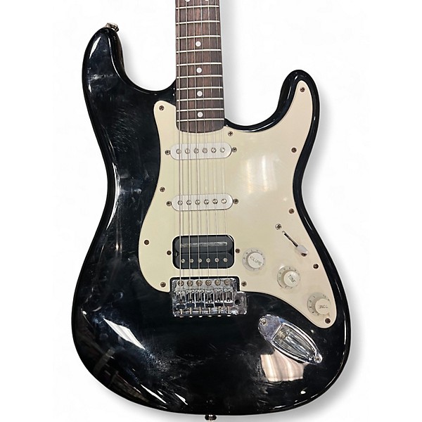 Used Squier Affinity Stratocaster Black Solid Body Electric Guitar